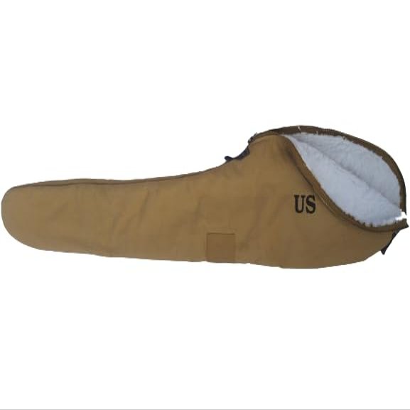 Warcraft Exports U.S. WW2 M1 Garand Fleece Lined Canvas Carry Case Repoduction-Khaki Color