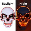 OceanWings Halloween Mask LED Light up Costumes Scary Mask for Party Supplies Favor(Orange) view 2