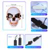 OceanWings Halloween Mask LED Light up Costumes Scary Mask for Party Supplies Favor(Orange) view 3