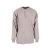 6 oz Cotton FR Henley Shirt - Gray - Size 2X view 1
