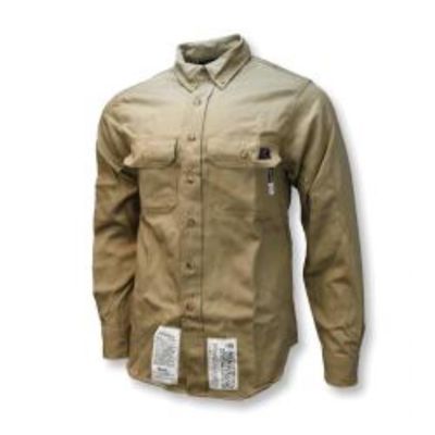 7 oz Indura FR Shirt - Khaki - Size S