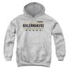 Purdue University Official Yardage Design Unisex Youth Pull-Over Hoodie, Athletic Heather, Large view 1