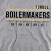 Purdue University Official Yardage Design Unisex Youth Pull-Over Hoodie, Athletic Heather, Large view 2