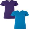 Gildan Heavy Cotton Ladies 5.3 oz. Missy Fit T-Shirt, 2-Pack Purple-Sapphire Large view 1