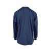 6 oz Cotton FR Henley Shirt - Navy - Size XL view 2