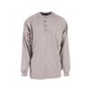 6 oz Cotton FR Henley Shirt - Gray - Size XL view 1