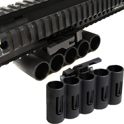 ACEXIER Tactical Polymer Shot Gun Quick Release Shell Holder Carrier for Hunting Airsoft Paintball fits for 20mm P.ICA-tinny Rail Mount
