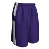 Champro Women's Crossover Short 5" Inseam Purple, White view 1
