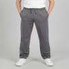 Real Essentials 3 Pack: Boys' Tricot Open Bottom Sweatpants - Athletic Running Pants with Pockets for Kids Teens Youth -Set 3,S (8-10) view 2