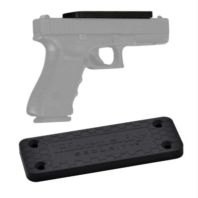 Hornady Magnetic Gun Mount 95910-Non-Scratch Rubber Coated Gun Magnet Mount for Pistols, Handguns, Revolvers, & Firearm Accessories - Magnetic Gun Holder Rated for 43 Pounds, Includes Mounting Screws