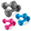Philosophy Gym Neoprene Dumbbell Hand Weights with Stand, 32 lbs (3 lb, 5 lb, 8 lb Pairs) Multi view 3