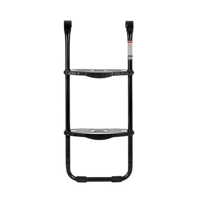 SkyBound Universal 2 Step Trampoline Ladder - Easy Install Ultra-Durable Steel Trampoline Step Ladder for 32" to 40" Tall Trampoline Frames - 220 Lbs Capacity Stairs for Kids and Adults