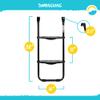 SkyBound Universal 2 Step Trampoline Ladder - Easy Install Ultra-Durable Steel Trampoline Step Ladder for 32" to 40" Tall Trampoline Frames - 220 Lbs Capacity Stairs for Kids and Adults view 3