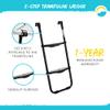 SkyBound Universal 2 Step Trampoline Ladder - Easy Install Ultra-Durable Steel Trampoline Step Ladder for 32" to 40" Tall Trampoline Frames - 220 Lbs Capacity Stairs for Kids and Adults view 4