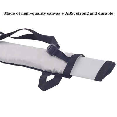 ZYCSKTL Arrow Holder Archery Back Arrow Quiver,Strap Type Lightweight Arrow Holde, Large-Capacity Canvas Arrow Quiver, Field Compound Recurve Bow Back Quiver (Color : Gray, Size : 55 * 10cm)