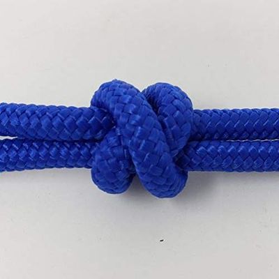 CBKnot 1/2" + Diameter 9/16" Premium Double Braid Polyester Rope 9,500 lb Tensile Strength, Marine, Sailing, Boating, Rigging, Equestrian and More (9/16" x 25 ft. Hank, Ultra Marine)
