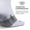 Feetures Merino 10 Ultra Light Cushion No Show Tab Ankle Socks - Wool Socks for Women & Men - White, XL (1 Pair) view 3