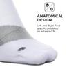 Feetures Merino 10 Ultra Light Cushion No Show Tab Ankle Socks - Wool Socks for Women & Men - White, XL (1 Pair) view 4