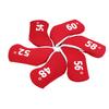 Golf Builder 6pcs/Set Soft Neoprene Golf Wedge Head Covers fit RH and LH 48,52,54,56,58,60 (Red) view 1