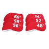 Golf Builder 6pcs/Set Soft Neoprene Golf Wedge Head Covers fit RH and LH 48,52,54,56,58,60 (Red) view 2