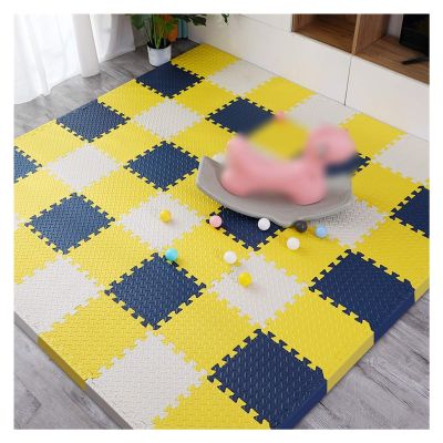 ALGFree Living Room Kids Playmat Interlocking Floor Foam Mat for Yoga Exercise Gym Gymnastic Children's Bed Room Soft Foam Tiles (Color : B, Size : 60x60x1.2cm-6pcs)