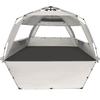 WhiteFang Deluxe XL Pop Up Beach Tent Sun Shade Shelter for 3-4 Person, UV Protection, Extendable Floor with 3 Ventilating Windows Plus Carrying Bag, Stakes, and Guy Lines (Baby's Breath) view 1