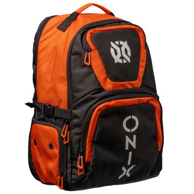 ONIX Pickleball Pro Team Durable Polyester Padded Paddle Compartment Easy to Carry Backpack  Orange/Black