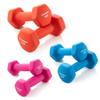 Philosophy Gym Neoprene Dumbbell Hand Weights with Stand, 20 lbs (2 lb, 3 lb, 5 lb Pairs) Multicolor view 3