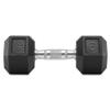 Philosophy Gym Rubber Coated Hex Dumbbell Hand Weight, 25 lbs view 2