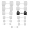 Philosophy Gym Rubber Coated Hex Dumbbell Hand Weight, 25 lbs view 4