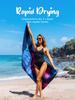 OCOOPA Microfiber Beach Towel Sand Free, Extra Large 71''X32'' Oversized Towels, Lightweight Compact Quick Dry Absorbent Pool Towel for Bath,Camping,Swimming,Travel Accessories view 3