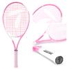 Teloon Tennis Rackets for Adults 2 pcs Recreational -27 inch Tennis Racquet for Men and Women College Students Beginner Tennis Racket. (Black-Pink) view 3