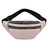LIUCM Fanny Pack with Zipper Pockets and Quick Release Buckle Waterproof Waist Bag Pack with Adjustable Strap for Travel Sports Running,Pink view 1