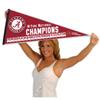 Alabama Crimson Tide 18 Time National Football Champions Pennant Flag view 4