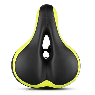 BARMI Shock Absorbing Reflective Soft Bicycle Saddle Seat Cushion Cycling Accessories,Perfect Bike Accessories Black Green