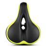 BARMI Shock Absorbing Reflective Soft Bicycle Saddle Seat Cushion Cycling Accessories,Perfect Bike Accessories Black Green view 1