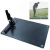 Amy Sport Golf Practice Plate Swing Plan Trainer Alignment Stick Holder Durable Metal Training Equipment Golfing Accessory (1 Pack Standard Plate) view 1