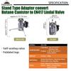 CAMPINGMOON Butane Gas Fuel Canister Adapter Stand Type Convertor for EN417 Lindal Valve Camping Gas Stove Lantern Z23-CB view 2