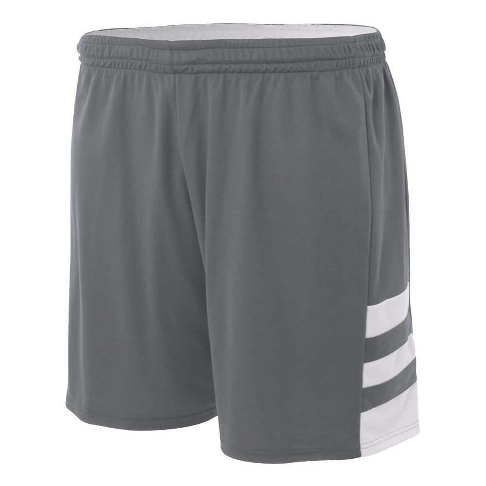 Reversible Grahpite/White & White/Graphite Adult 2X 10 Uniform Jersey Shorts