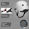 67i Bike Helmet for Adults & Kids 8-14 - Adjustable L (22.83-23.82) Lightweight Ventilated Cycling Helmets with 11 Vents (Silver, Large) view 3