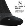 Feetures Merino 10 Max Cushion No Show Tab Ankle Socks - Wool Socks for Women & Men - Grey, L (1 Pair) view 4