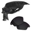 RockShell Polarized Lenses Replacement for Oakley Fast Jacket OO9097 Sunglasses - Jet Black + Ice Blue view 2