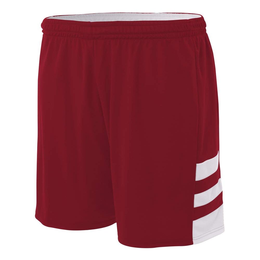 Reversible Cardinal/White & White/Cardinal Adult 3X 10 Uniform Jersey Shorts