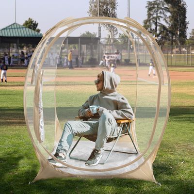 EighteenTek Pod All Weather Sports Tent with Attached Floor, Instant Outdoor Bubble Tent, Rainproof Camping Sun Shelter for Sports Events Camping Fishing Cheering 40" X 40" X 62"H