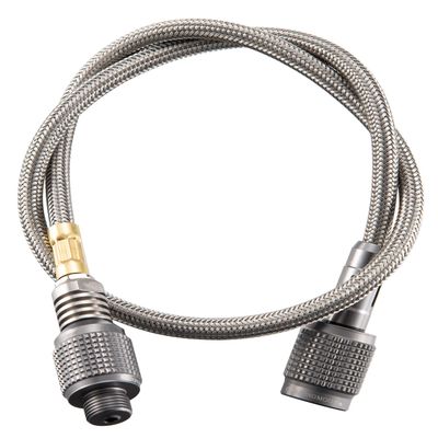 CAMPINGMOON 21.65-inch Multi-function Gas Hose for EN417 Lindal Valve Screw-on Type Canister and Device Z16