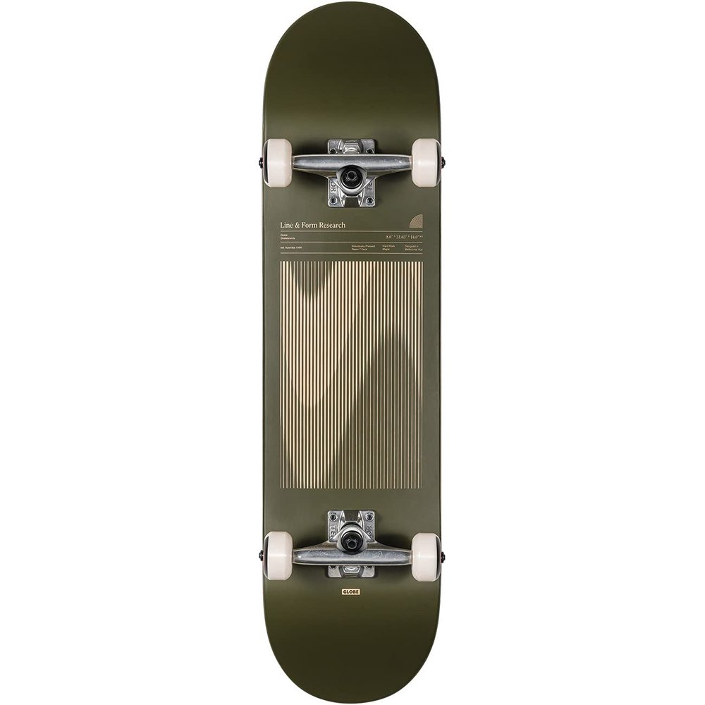 Globe G1 Lineform Complete Skateboard,Olive,31.63 L x 8.0 W - 14 WB