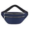 LIUCM Fanny Pack with Zipper Pockets and Quick Release Buckle Waterproof Waist Bag Pack with Adjustable Strap for Travel Sports Running,Blue view 1