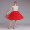 ELAWBTY Womens Knee Length Princess Petticoat Underskirt Tulle Tutu Skirt For Prom Party Red 4XL view 4