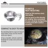 CAMPINGMOON 2pcs Set Stainless Steel Camping Sierra Cup 310ml S-220-2P (2pcs Set) view 3