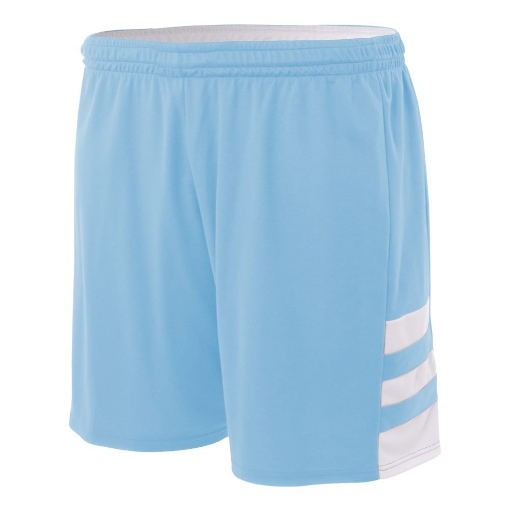 Reversible Light Blue/White & White/Light Blue Adult 3X 10 Uniform Jersey Shorts